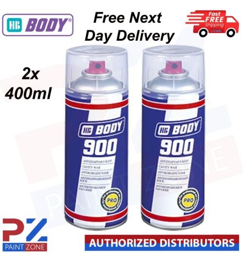 2X HB Body 900 Cavity Wax Oil 400ml Car Van Exterior Interior Closed Parts